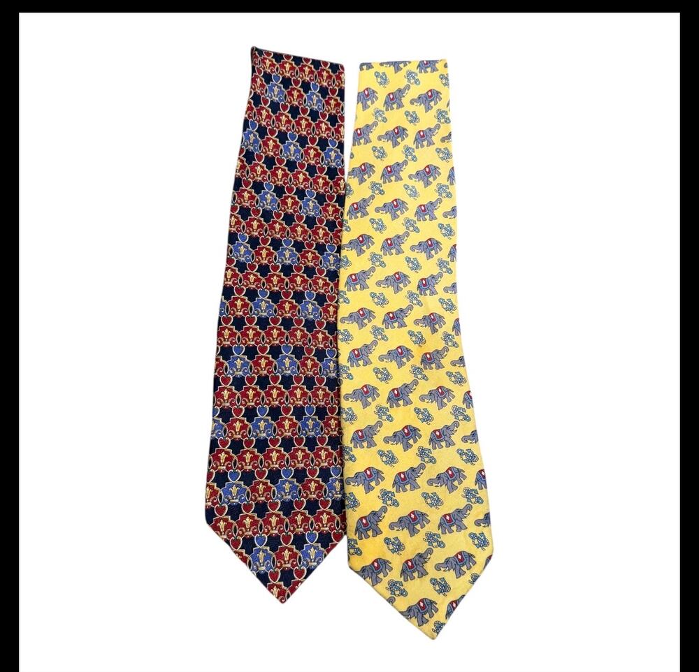 Robert Talbott Windsor Silk Ties Lot of 2 Mens Novelty